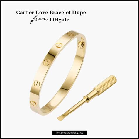 cartier love bracelet dupe 14k gold|cartier love bracelet look real.